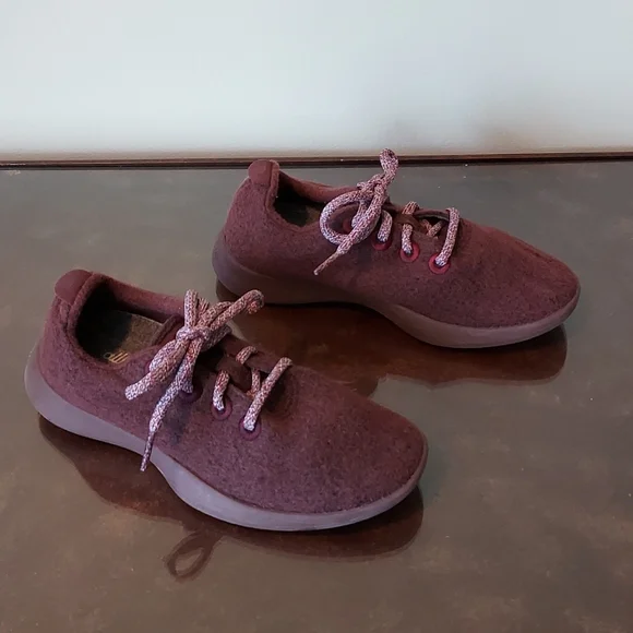 Allbirds Womens Wool Runner‎ Sneakers Maroon Size 5
