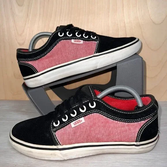 Van Era Authentic Black Suede/Red VN-OJLJ61Z Women's 7‎