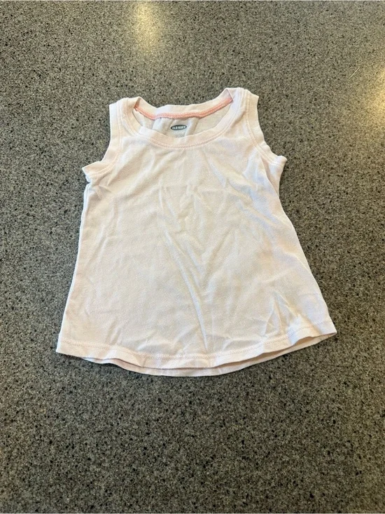 Old Navy Girls' Pale Pink Ribbed Tank Top