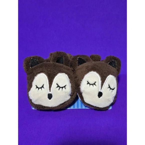 NEW Bebeta Baby Slippers Booties Infant‎ 0-6 Months Brown Bear Cub Fleece SOFT