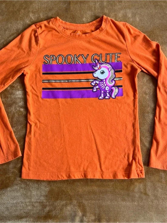 Halloween T-shirts Leggings Lot of 4 Girls 7/8 Mixed Brands Old Navy Party