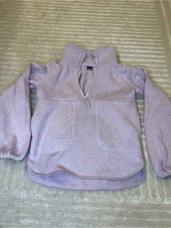 Old Navy Lavender Half-Zip Pullover Hoodie