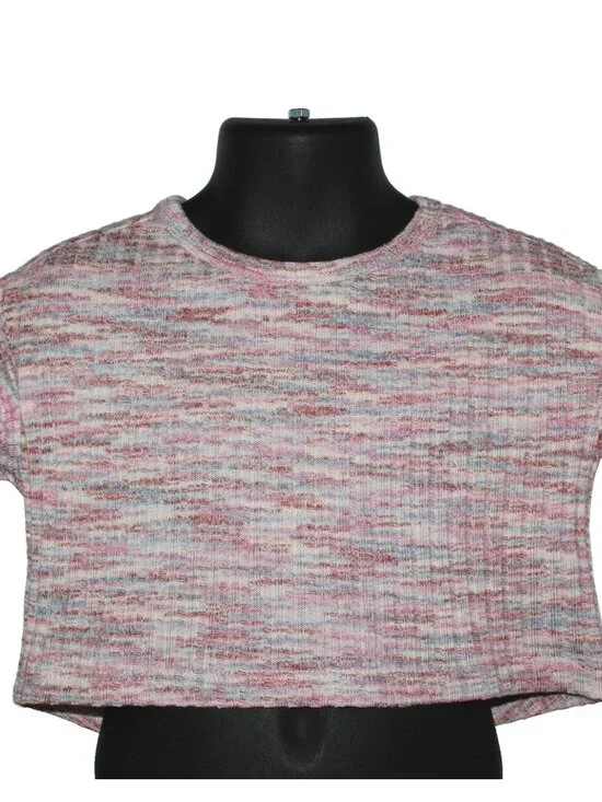 Old Navy Toddler Girls' Space Dye Ruffle-Sleeve Cotton-Blend T-Shirt 583840