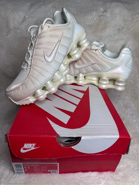 Nike Women's Shox TL Sneakers in Pearl White