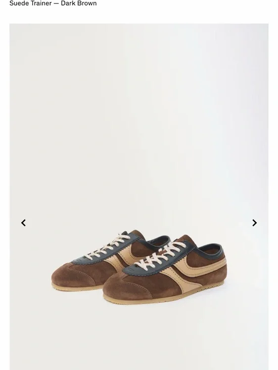 Dries Van Noten Brown Suede Sneakers with Tan and Black Accents