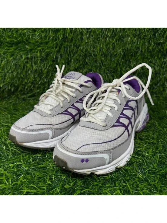 Ryka Ultimate 2 Womens Size 8M Running Shoes Gray Purple Sneakers 2249
