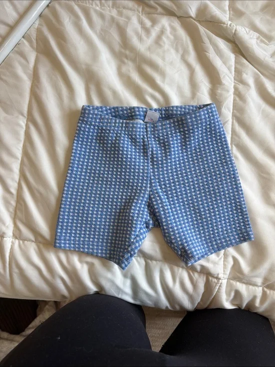 Old Navy Blue and White Gingham Kids Shorts