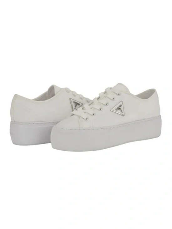 Guess Women's Joezi Sneaker, White 140, size 10