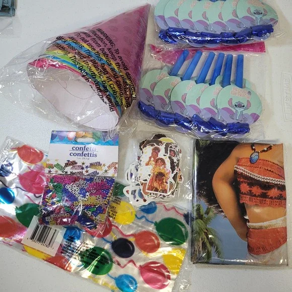 Miscellaneous Kids Birthday Party Supplies Bundle Stitch Moana Encanto Luca‎