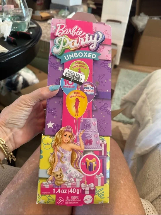 Barbie Party Unboxed Color Change Playset - Pink, Purple, Yellow