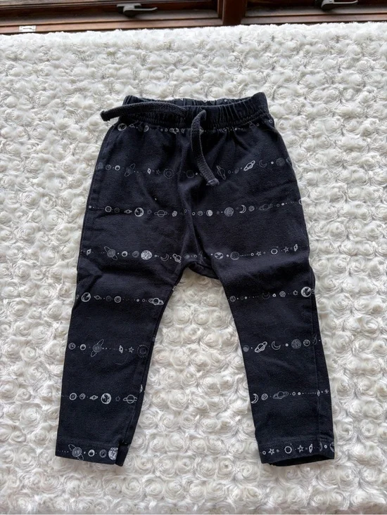 Size 12-18 Months Old Navy Cosmic Print Baby Pants Stars Moons Planets