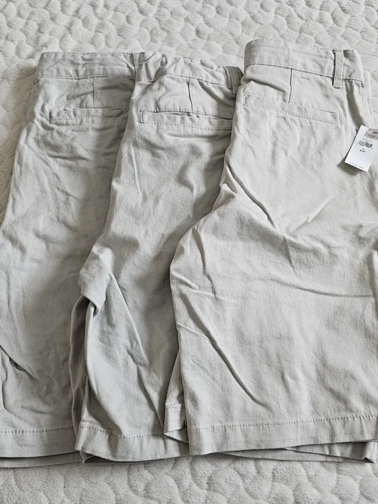 Old Navy Boys Khaki Shorts New 14 Slim Uniform