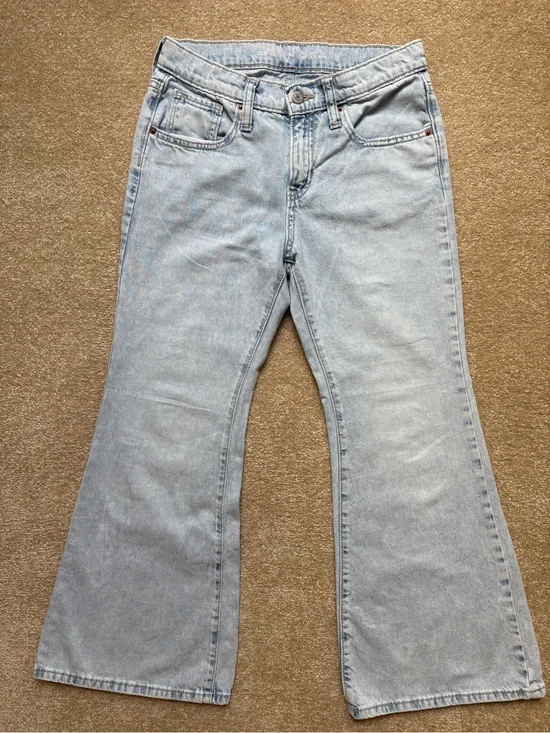 NWOT OLD NAVY Girls’ Light Wash Baggy Flare Jeans