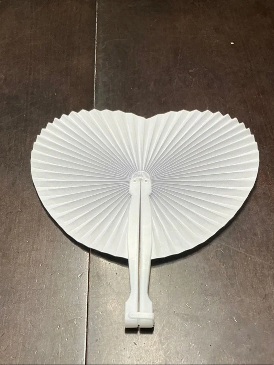 60 - White Handheld Folding Fan for weddings - Brand new!