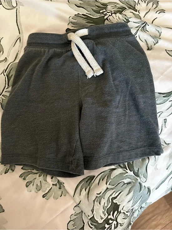 Old Navy Charcoal Gray Drawstring Kids Shorts