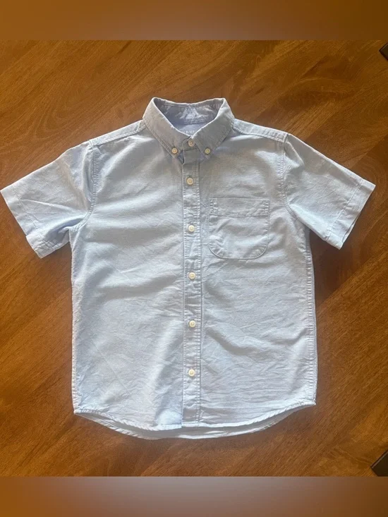 Old Navy Boys Short Sleeve Button-Down Shirt, 8