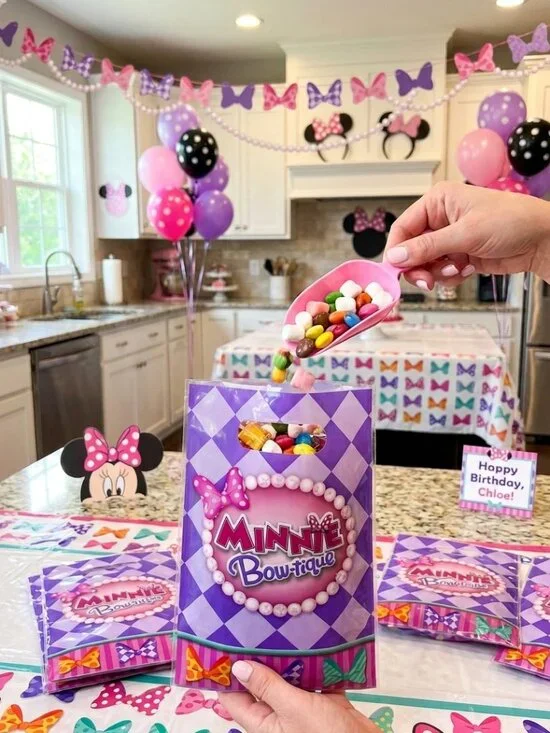 Disney Minnie Mouse Bow-tique Party Favor Bags 8ct Birthday Goods Treat Supplies