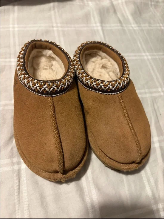 UGG Tasman II Toddler Bootie Slipper Shoes , Chestnut Size US 8/Eu 25