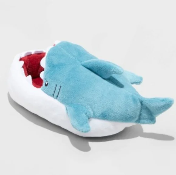 Cat & Jack Shark Slippers Size 13/1