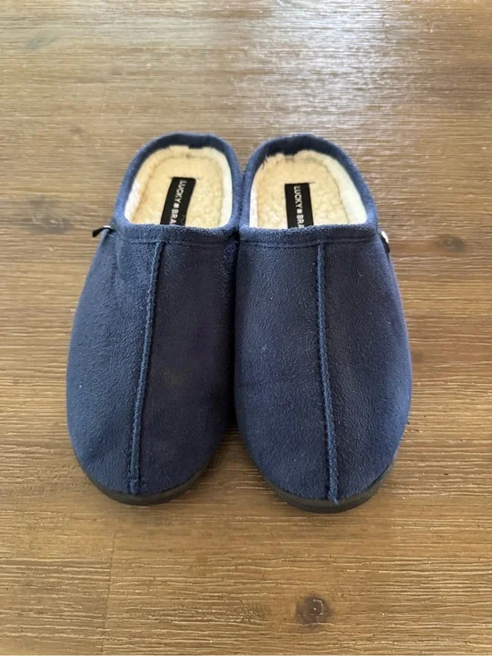 🟡EUC🟡 Lucky Brand Memory Foam Microsuede Sherpa Clog Indoor Slippers - Size 5