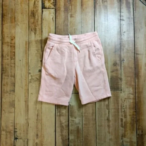 Old Navy shorts boys size 10 to 12 orange pull on gym shorts pastel Easter