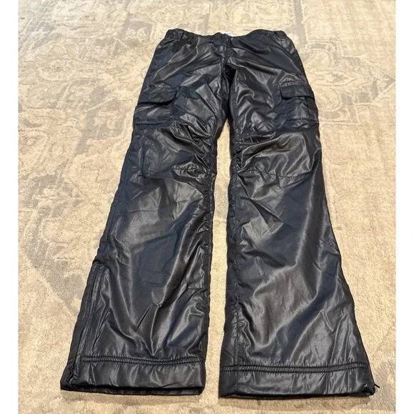 Old Navy Fleece Lined Black Pants Youth‎ Girls Size Large 10-12