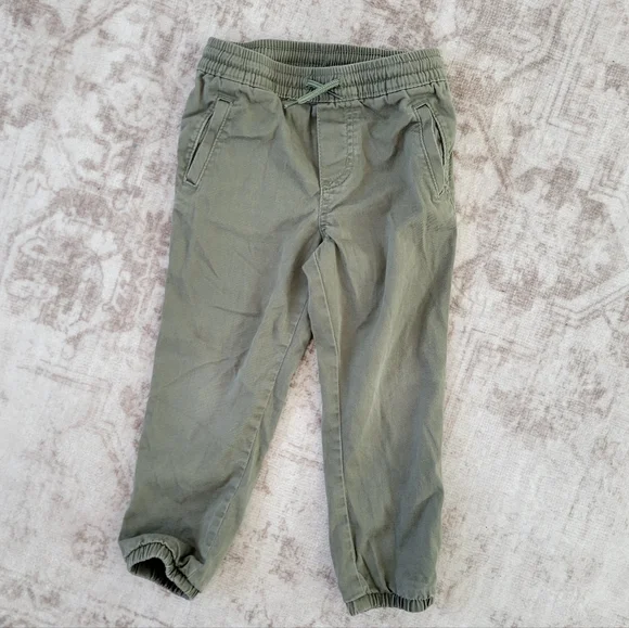 Old Navy Little Boy Jogger Pants Army Green‎ 4T