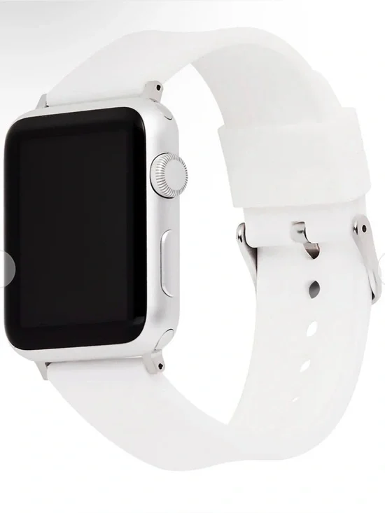 Case-Mate Universal Silicone Watch Band - white Fits all Apple Watches