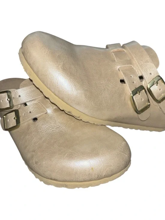 Birkenstock Kay Clog Color Pale Gold Metallic Shimmer