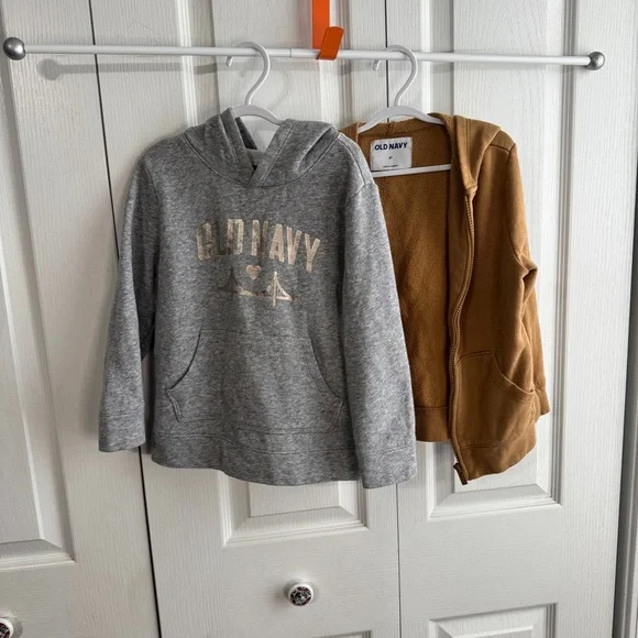 Old Navy gray mustard yellow‎ lot of 2 jackets size 5T
