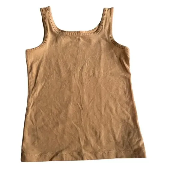 Old Navy Girls Orange Seamless Fitted Tank Top - Size Small