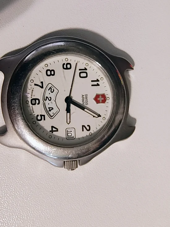 Swiss Army Stainless Steel White Dial Watch