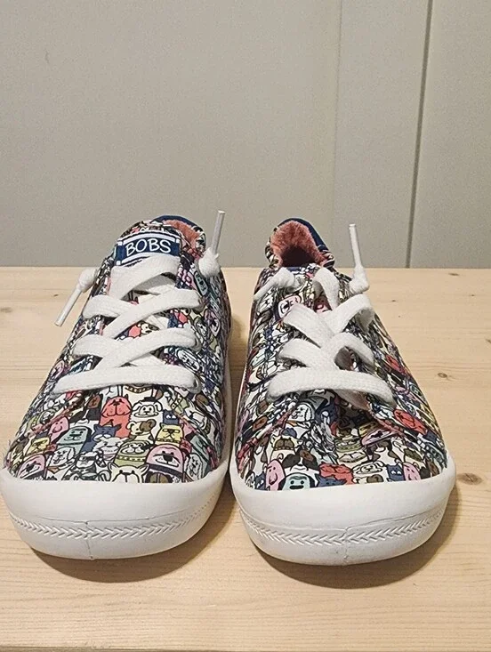 Skechers BOBS Beach Bingo Dog Print Sneakers