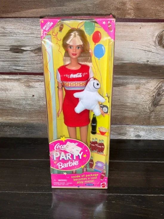 1998 Coca-Cola Party Barbie Special Edition doll by Mattel