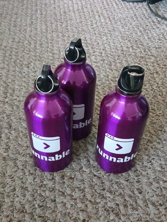 Purple Aluminum Water Bottle - Reusable Sport Bottle