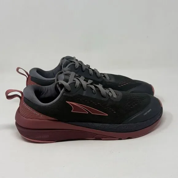 Altra Paradigm 5 Running Shoes Womens 11 Gray Coral Mesh Minimalist Sneakers
