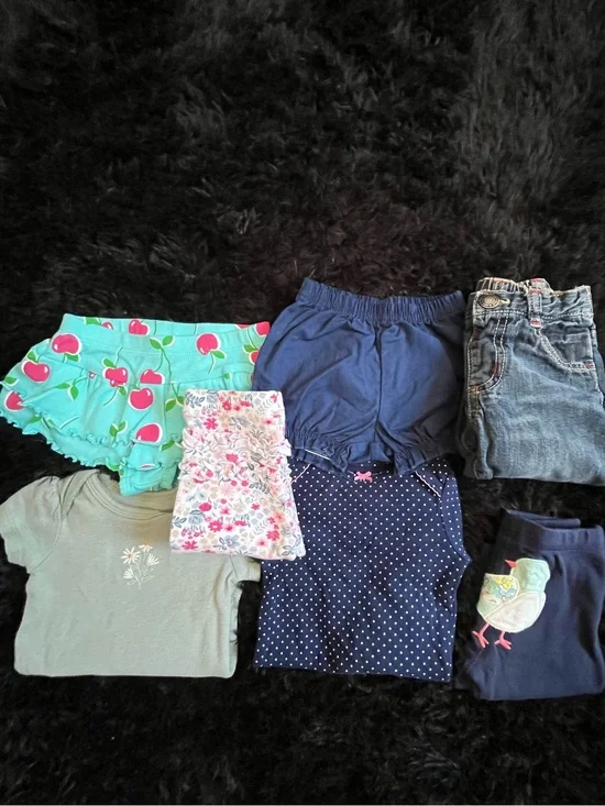 COTTON 0-3 Months Girl NAVY POLKA 7 Piece Bundle. Live Show Listing. $10 starts.