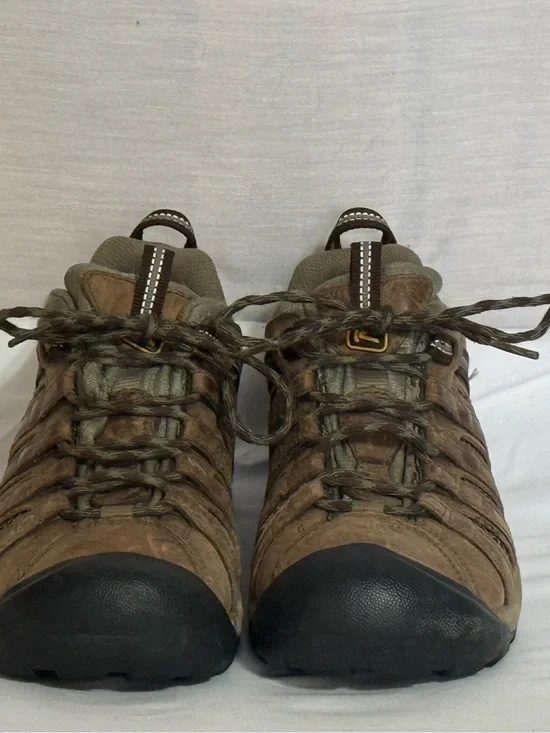 KEEN Voyageur Hiking Shoes Brown Leather Women’s Size 9 New Insoles