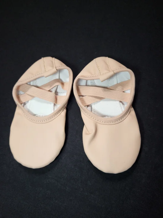 Kids Elastic Strap Ballet Flats in Light Nude