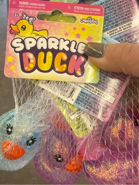 Glitter Bath Duck Toy - one per order