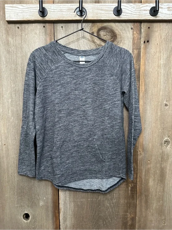 Old Navy WOW Kangaroo Long Sleeve Sweatshirt in Black Size XL 14 Girls