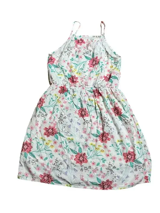 Old Navy Girls Ivory Floral print Sleeveless Dress Size Large 10/12