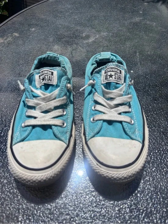 Converse shoreline slip on Low-Top Sneakers  in Teal Blue