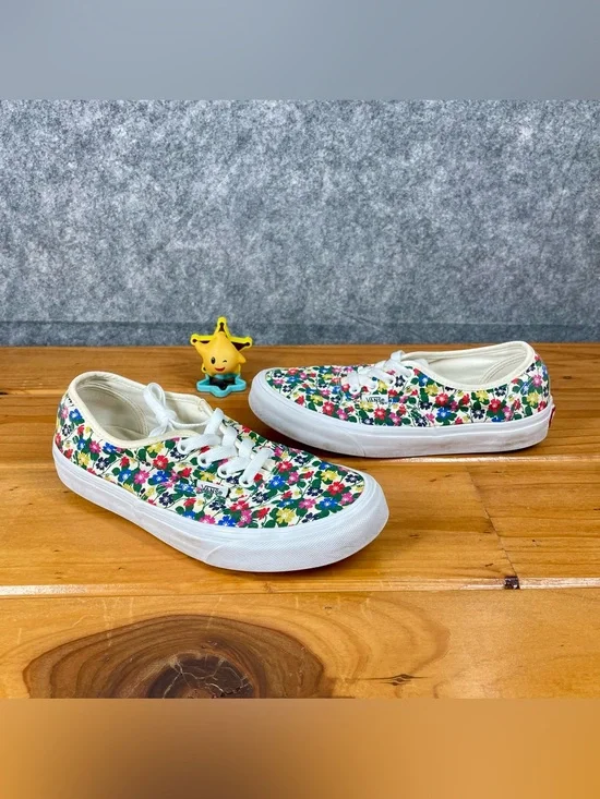 VANS Authentic Liberty Multi Floral Pressed Flowers Womens 7 Mens 5.5 Sneakers