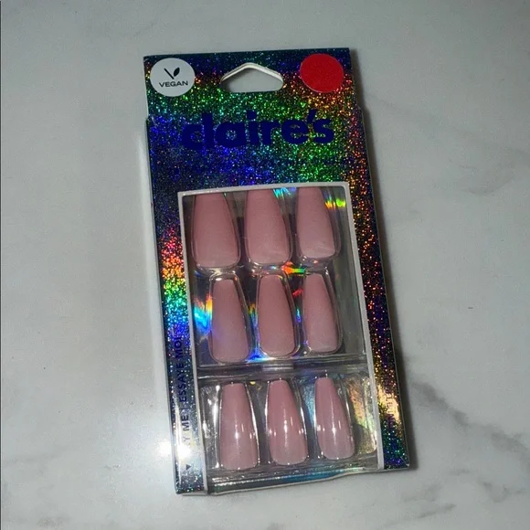Claire's Light Pink Vegan Press-On Nails - Glossy Set