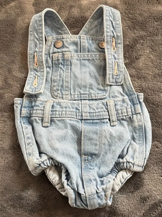 Old Navy Light Blue Denim Baby Overalls