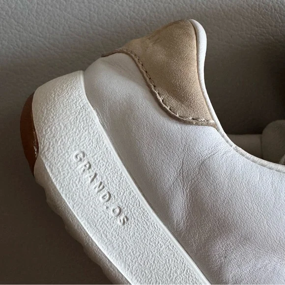 Cole Haan GrandPro Tennis Leather Sneakers | Size 6 | In Optic White | Leather
