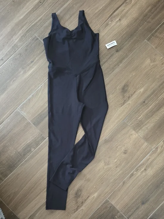 Old Navy Black Sleeveless Sculpting Jumpsuit