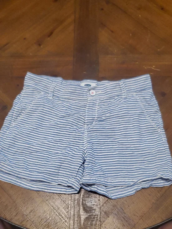 Old Navy Blue and White Striped Kids Shorts