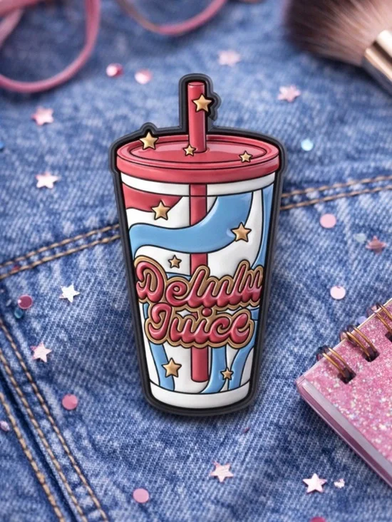 Enamel Pin - Pink and Blue Cup Design